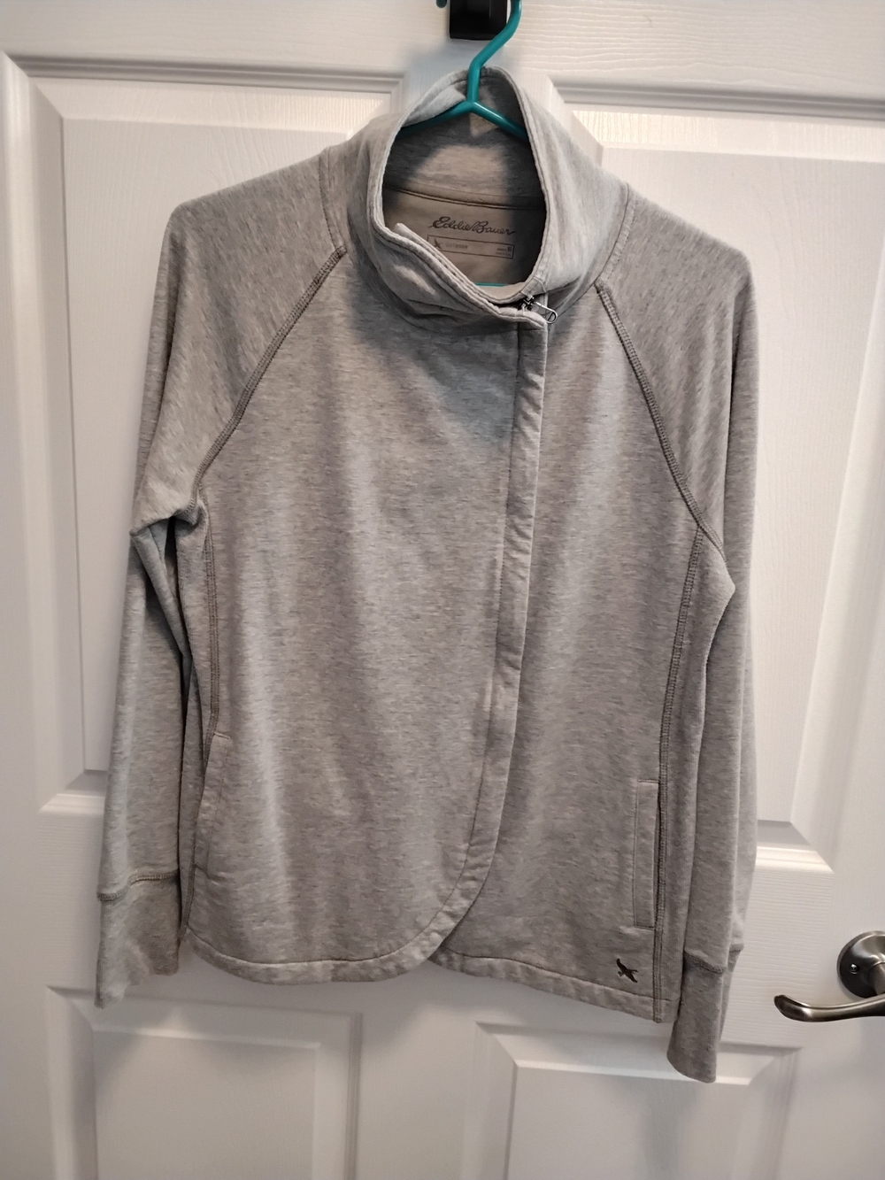 Eddie Bauer Light Gray Zip-Up Jacket